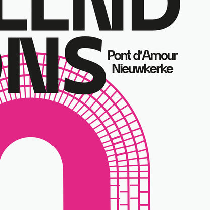 Print in kader / Pont d'Amour Nieuwkerke